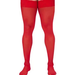 Bas en Résille Rouges