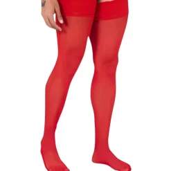 Bas en Résille Rouges