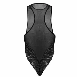 Body Dentelle - Résille Noir