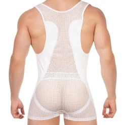 Body Sanke Mesh Blanc