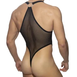 Body String Mesh Ring Noir