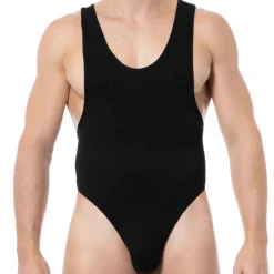 Body String Sexy Coton Modal Noir