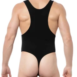 Body String Sexy Coton Modal Noir