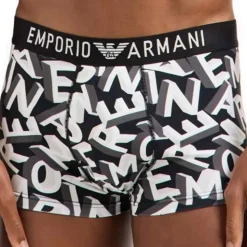 Boxer Bold All Over Lettering Coton Noir