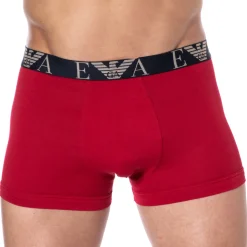 Boxer Bold Monogram Coton Rouge