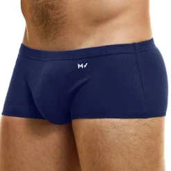 Boxer Brazil Cut Peace Coton Bleu Marine