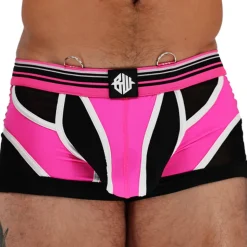 Boxer Circuit Breaker Rose Fluo - Noir