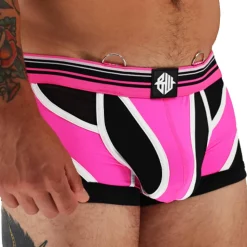 Boxer Circuit Breaker Rose Fluo - Noir