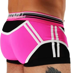 Boxer Circuit Breaker Rose Fluo - Noir