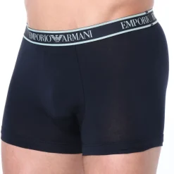 Boxer Core Logoband Coton Marine - Bleu Ciel