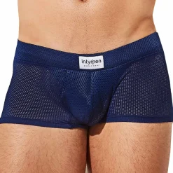Boxer Court Bulge Mesh Bleu Marine