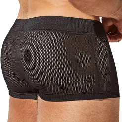 Boxer Court Bulge Mesh Noir