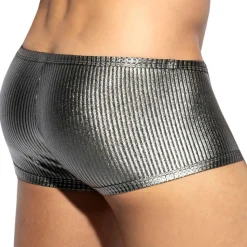 Boxer Court Métallique Art Déco Argenté