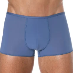 Boxer Court Temptation Plume Microfibre Bleu Jeans