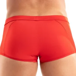 Boxer Court Tentation Microfibre Rouge