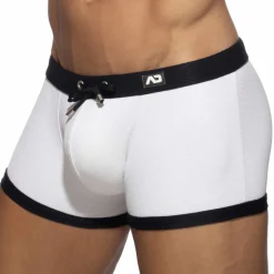 Boxer de Bain Classic Piqué Blanc