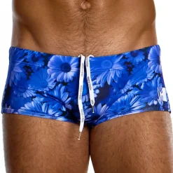 Boxer de Bain Daisies Bleu