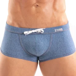 Boxer de Bain Denim Bleu