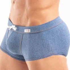 Boxer de Bain Denim Bleu