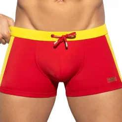 Boxer de Bain Flag Rouge - Jaune