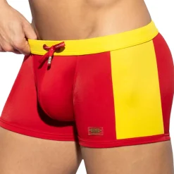Boxer de Bain Flag Rouge - Jaune