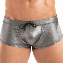 Boxer de Bain Métal Argent