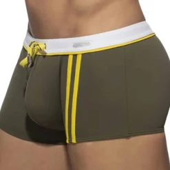 Boxer de Bain Sport Detail Binding Kaki