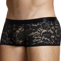 Boxer Dentelle Florale Noir