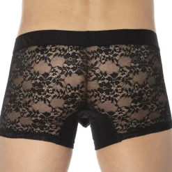 Boxer Dentelle Sexy Noir