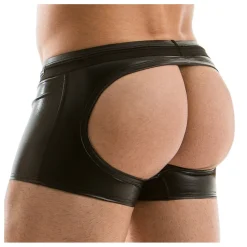 Boxer Empty Bottom Latex Noir