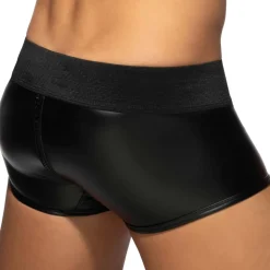 Boxer Front and Back Zip Rub Cockring Noir