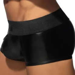 Boxer Front and Back Zip Rub Cockring Noir