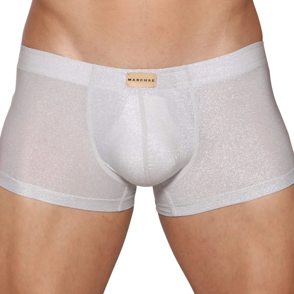 Boxer Glisten Blanc - Argent