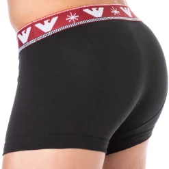 Boxer Holidays Jacquard Noir