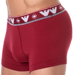 Boxer Holidays Jacquard Rouge