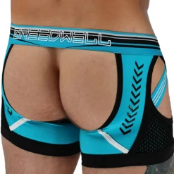 Boxer Jock Chock Circuit Breaker Bleu Turquoise - Noir
