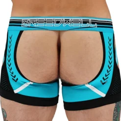Boxer Jock Chock Circuit Breaker Bleu Turquoise - Noir