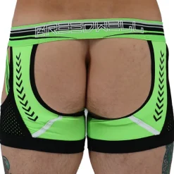 Boxer Jock Chock Circuit Breaker Vert Fluo - Noir
