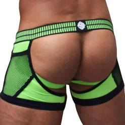 Boxer Jock Chock Hybred Vert Fluo