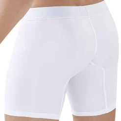 Boxer Long Caribbean Coton Blanc