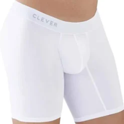 Boxer Long Classic Match Microfibre Blanc