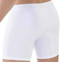 Boxer Long Classic Match Microfibre Blanc