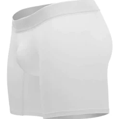 Boxer Long Classic Match Microfibre Blanc