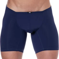 Boxer Long Microfibre Bleu Marine