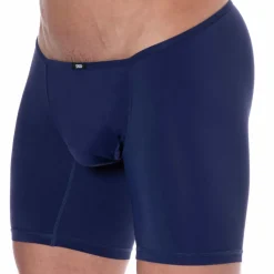Boxer Long Microfibre Bleu Marine