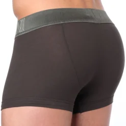 Boxer Megalogo Coton Marron