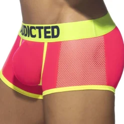 Boxer Neon Mesh Rose Fluo