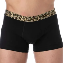 Boxer Shiny Logoband Coton Noir