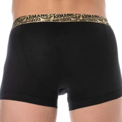 Boxer Shiny Logoband Coton Noir