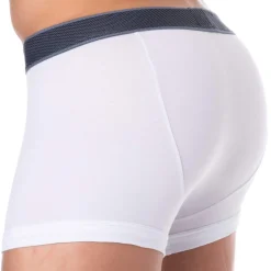 Boxer Shiny Logoband Coton Blanc